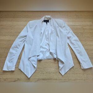 BCBGMaxAzaria White Tuxedo Jacket Size M